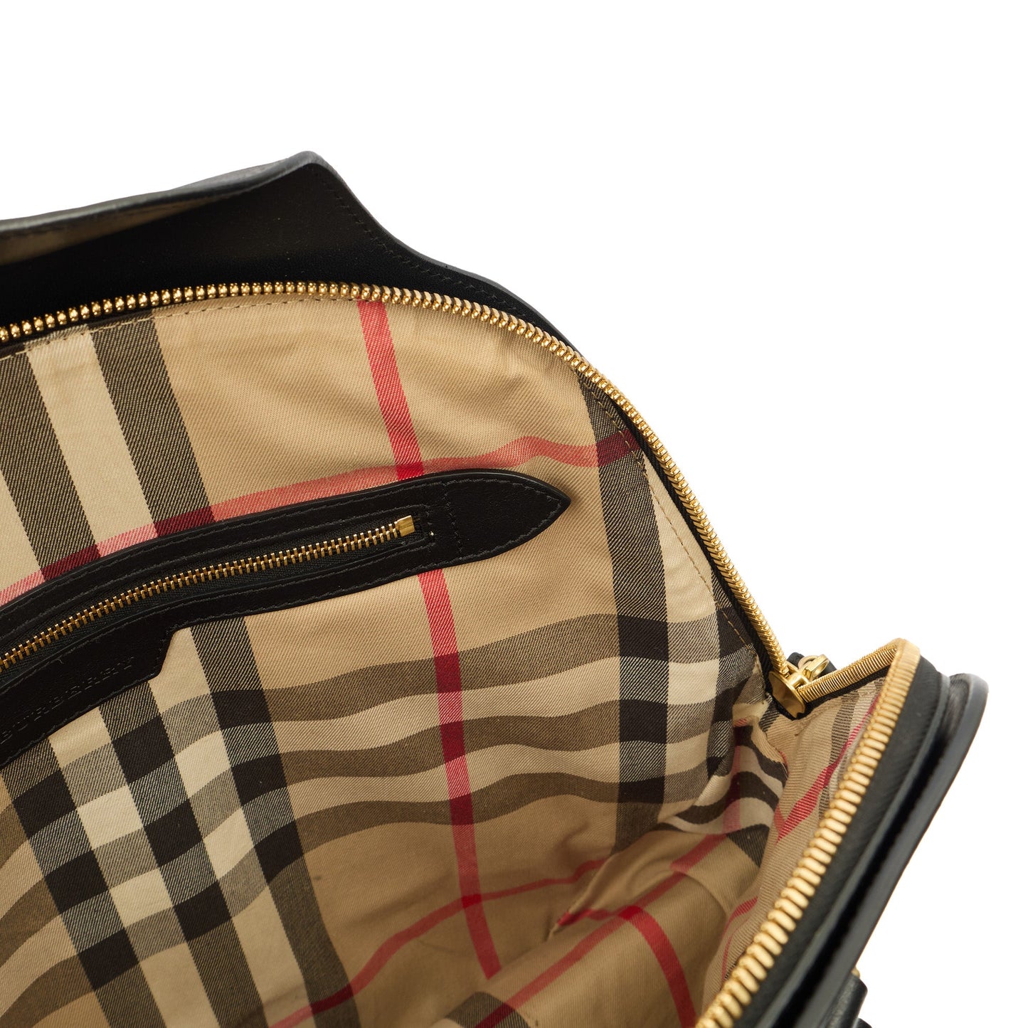 Burberry Top Handle Orchard Bowling Bag- Medium in Black, Leather — Lifestyle View