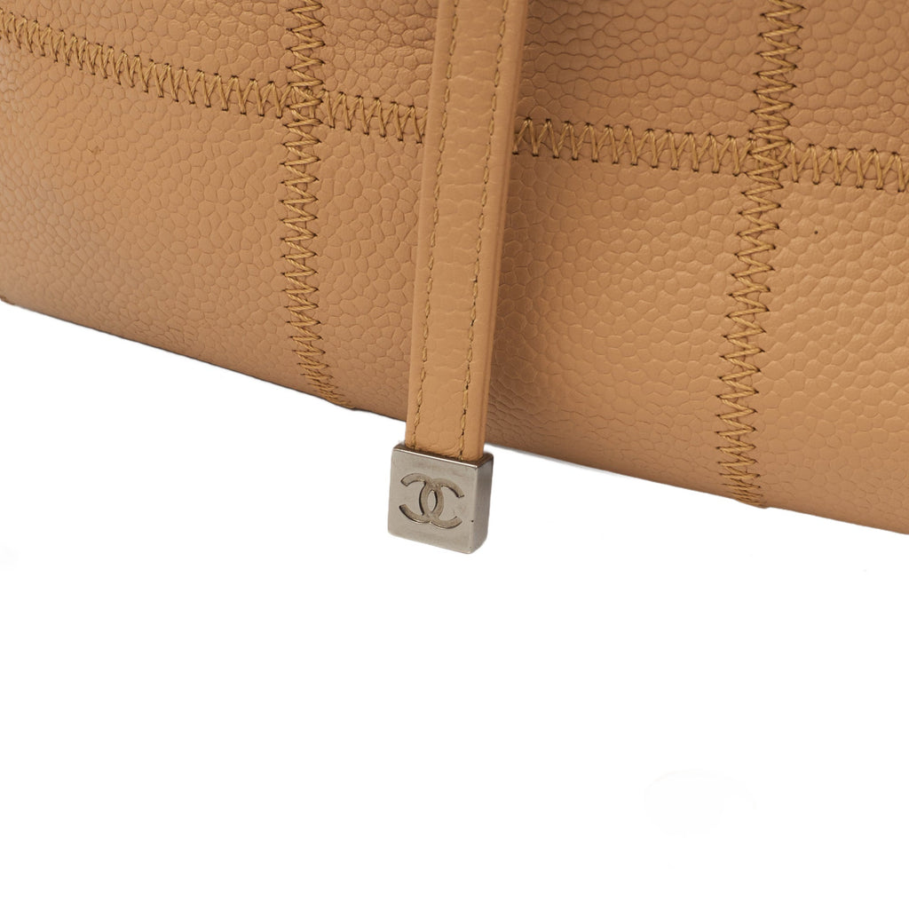 Chanel LAX Square Quilted Bowler Bag in Neutral, Calfskin Leather — Alternate View 7