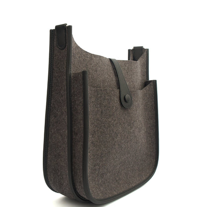 Hermes Evelyne 29 in Black, Canvas — Side View