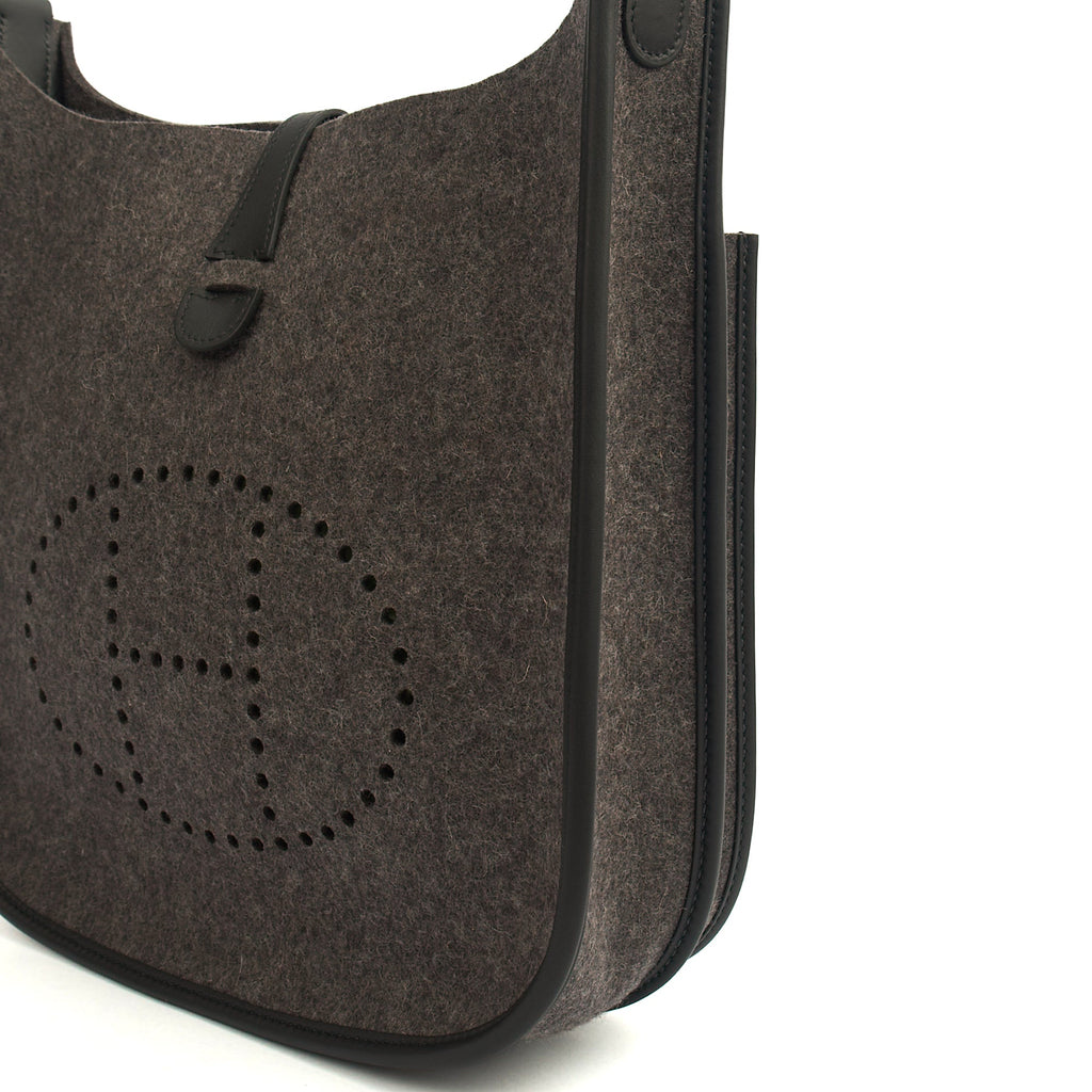 Hermes Evelyne 29 in Black, Canvas — Alternate View 7
