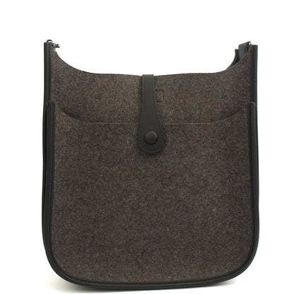 Hermes Evelyne 29 in Black, Canvas — Back View