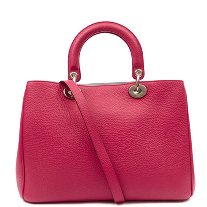 Christian Dior Tote Diorissimo - Small in Pink, Leather — Back View