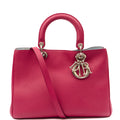 Christian Dior Tote Diorissimo - Small in Pink, Leather — Front View