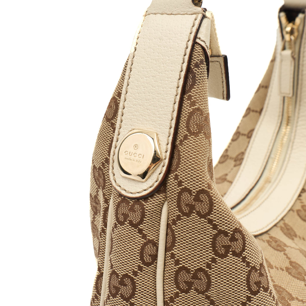 Gucci Shoulder Bag Tote in Brown, GG Canvas — Back View