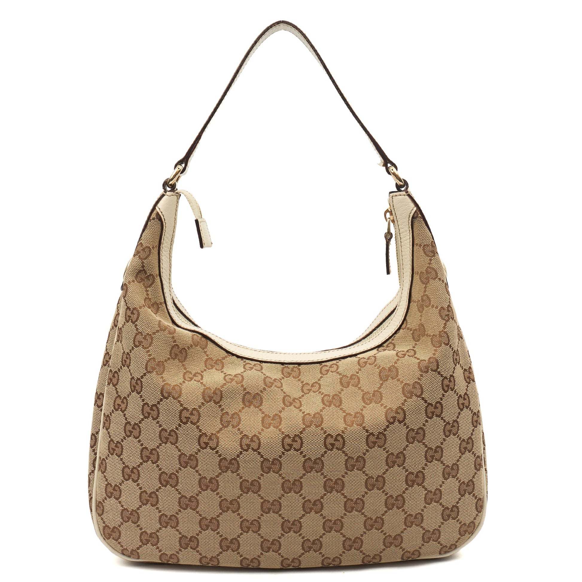 Gucci Shoulder Bag Tote in Brown, GG Canvas — Detail View
