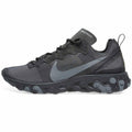 Nike React Element 55 Triple Black — UK 3 | EU 35.5 | US 3.5 — Front View