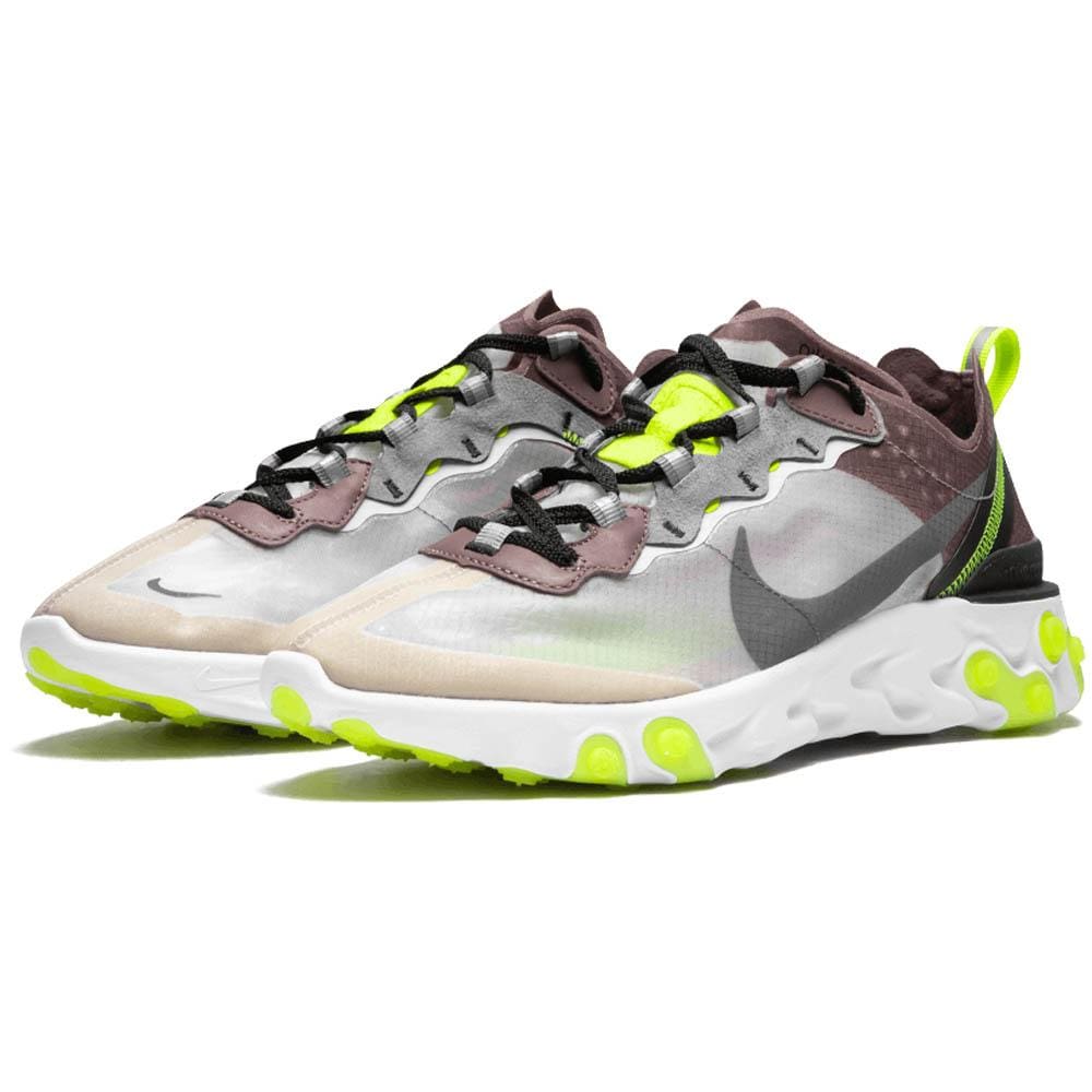 Nike React Element 87 Desert Sand — UK 3 | EU 35.5 | US 3.5 — Side View