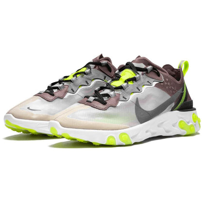 Nike React Element 87 Desert Sand — UK 3 | EU 35.5 | US 3.5 — Side View