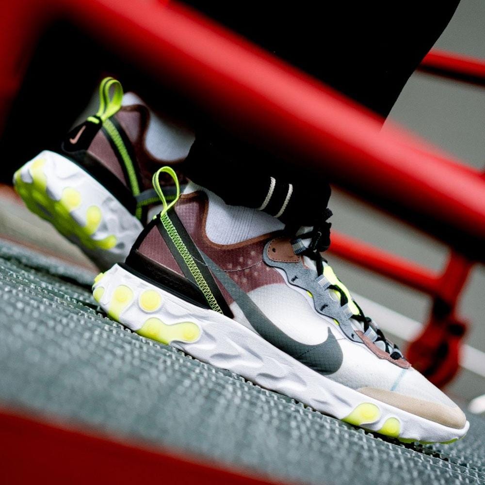 Nike React Element 87 Desert Sand — UK 3 | EU 35.5 | US 3.5 — Alternate View 7