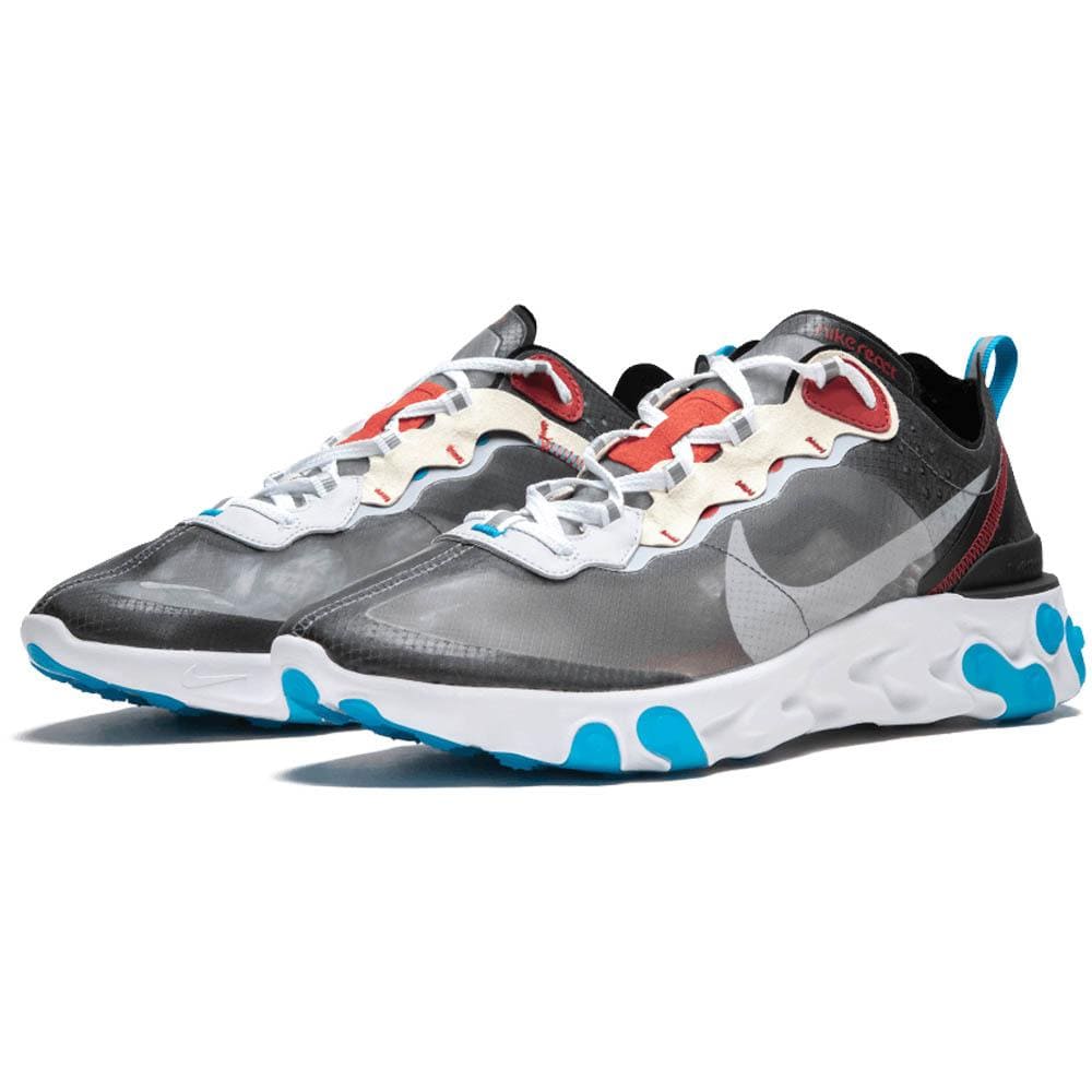 Nike React Element 87 Dark Grey — UK 3 | EU 35.5 | US 3.5 — Side View