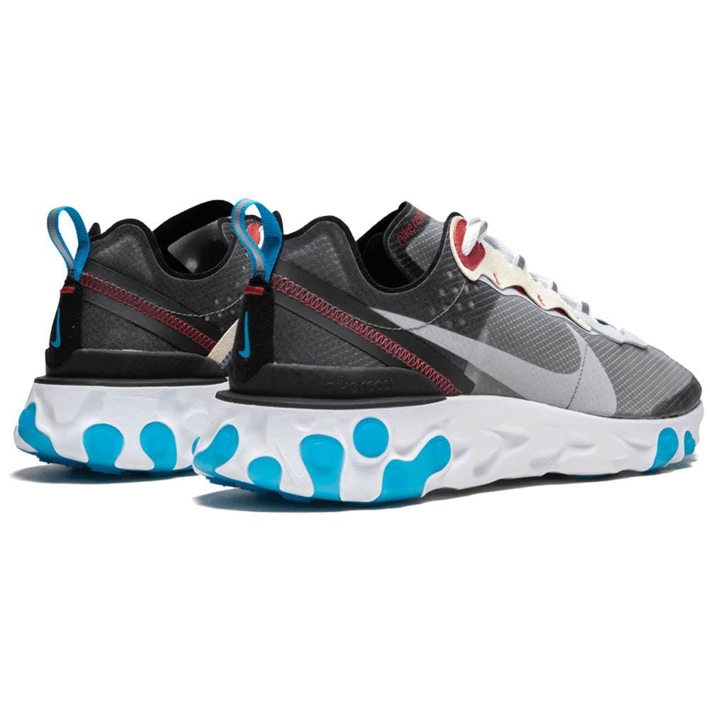 Nike React Element 87 Dark Grey — UK 3 | EU 35.5 | US 3.5 — Back View
