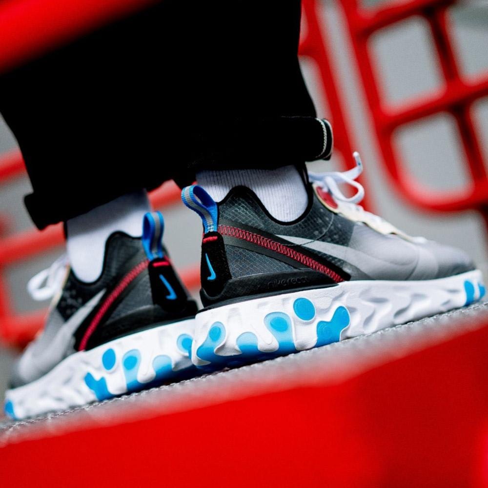 Nike React Element 87 Dark Grey — UK 3 | EU 35.5 | US 3.5 — Lifestyle View