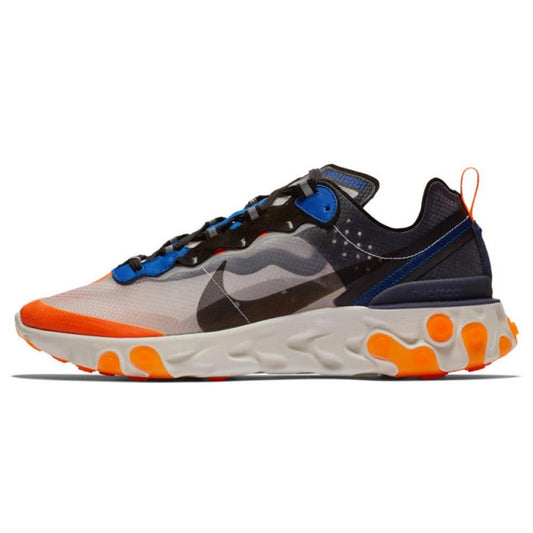 Nike React Element 87 Blue Orange — UK 3 | EU 35.5 | US 3.5 — Front View
