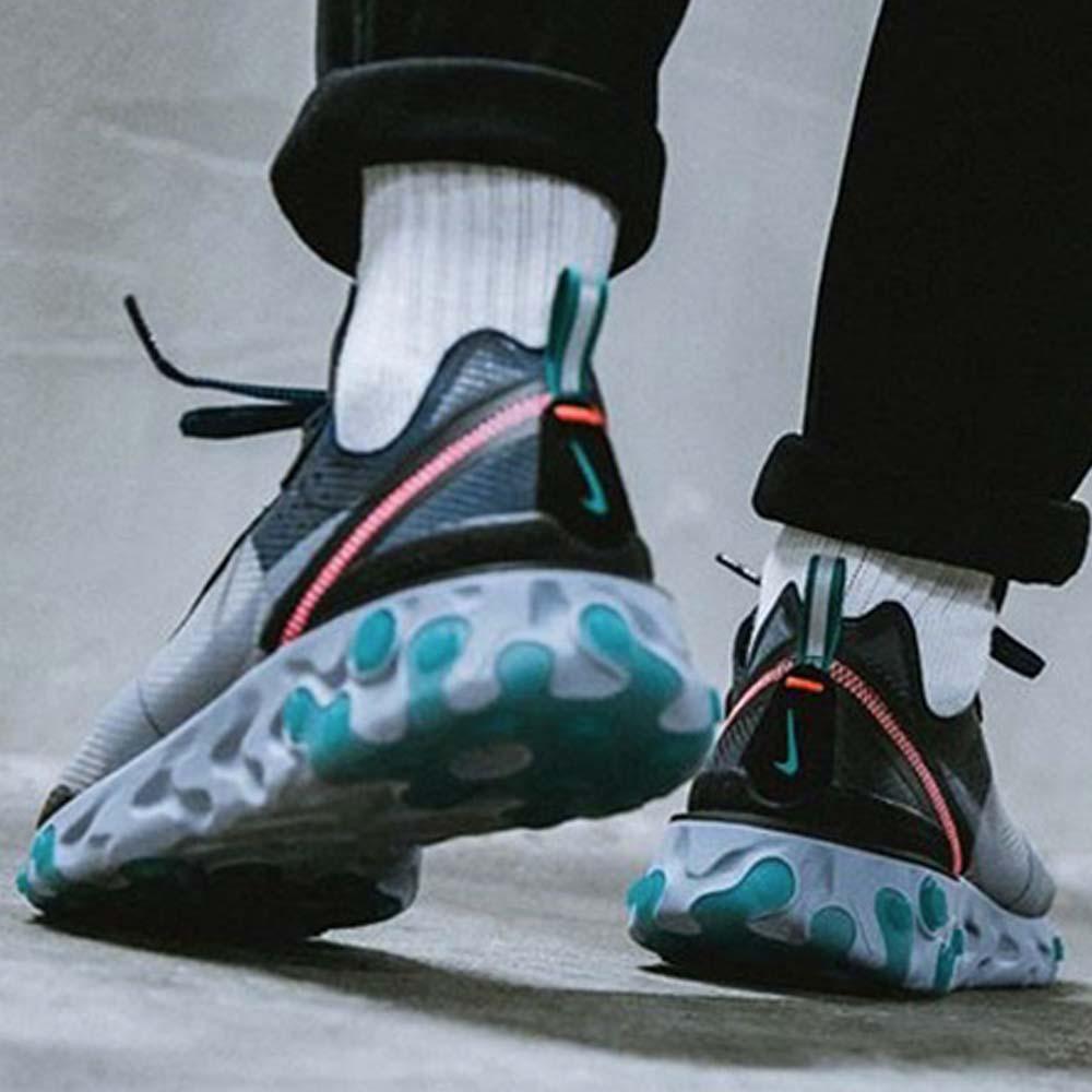 Nike React Element 87 Miami Pink — UK 3 | EU 35.5 | US 3.5 — Back View