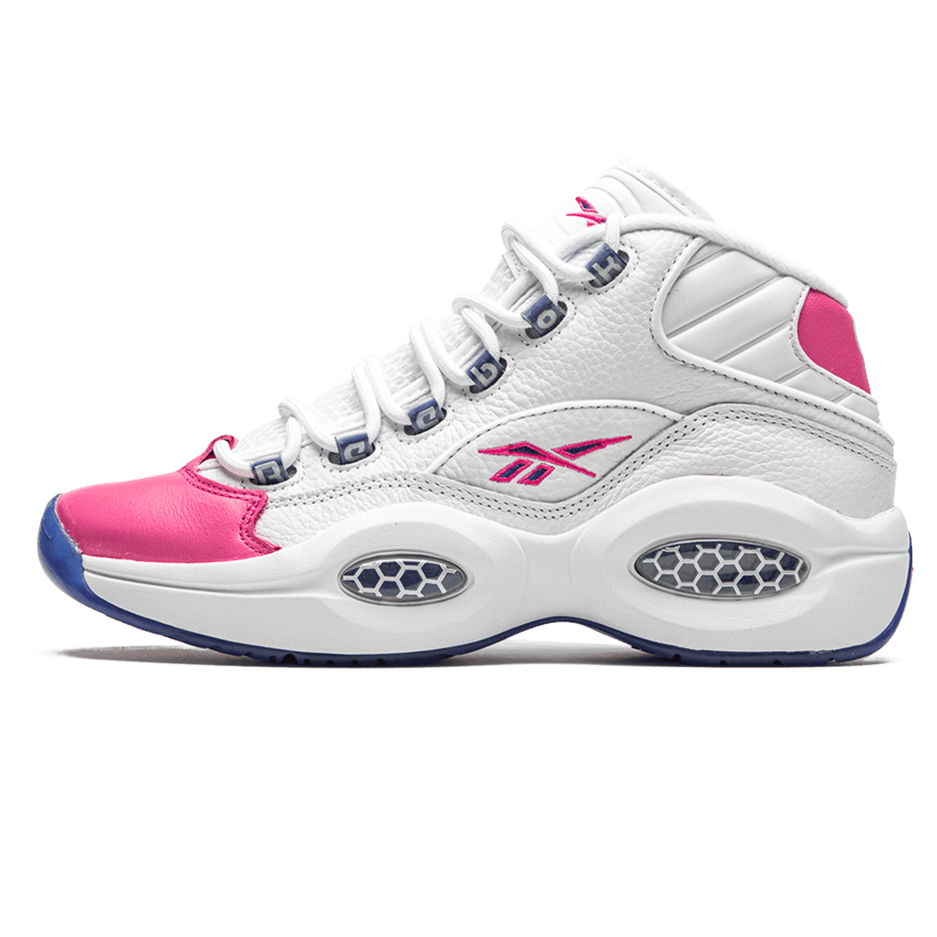 Reebok Question Mid x  Eric Emanuel 'Pink Toe' — UK 2.5 | EU 34 | US 3.5 — Front View