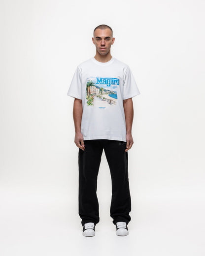 Magiri Rivera Printed T-Shirt 'White' — White — Size S — Back View