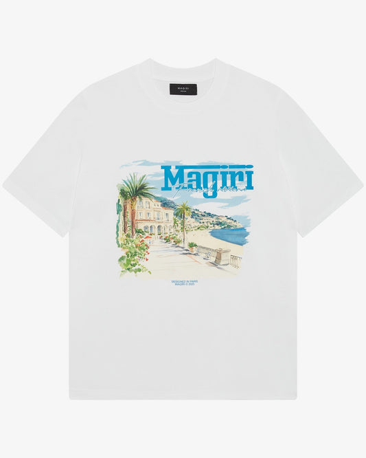 Magiri Rivera Printed T-Shirt 'White' — White — Size S — Front View