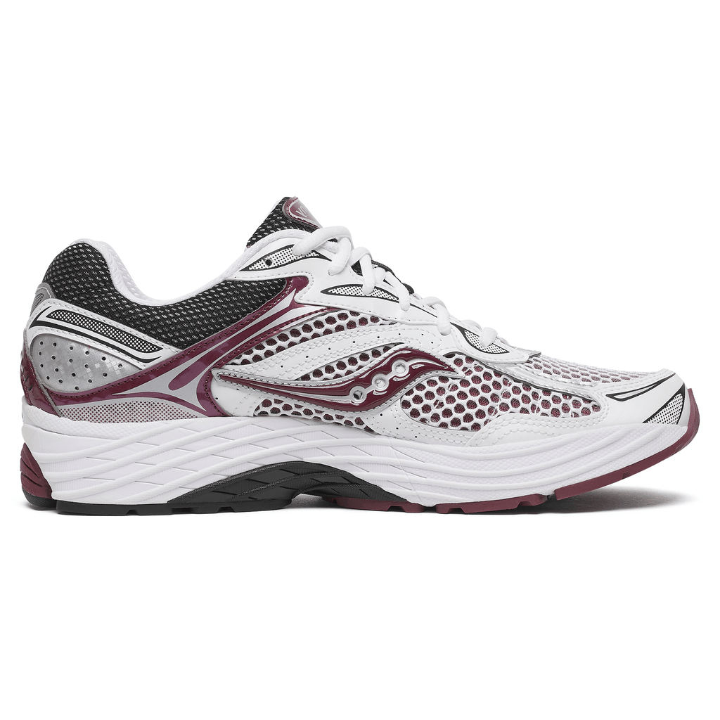 Saucony Progrid Omni 9 OG 'White Maroon' — UK 1 — Side View