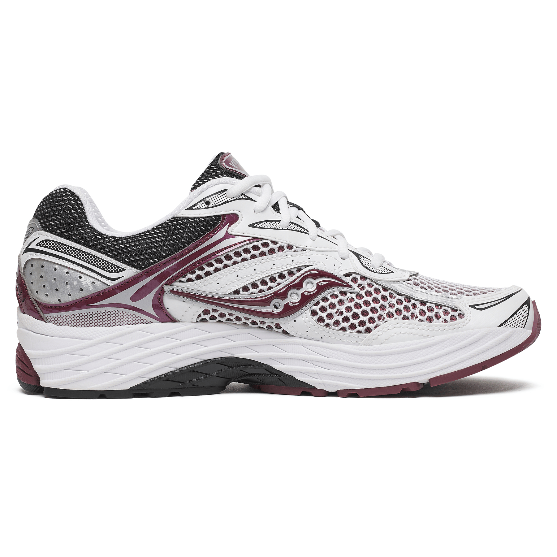 Saucony Progrid Omni 9 OG 'White Maroon' — UK 1 — Side View