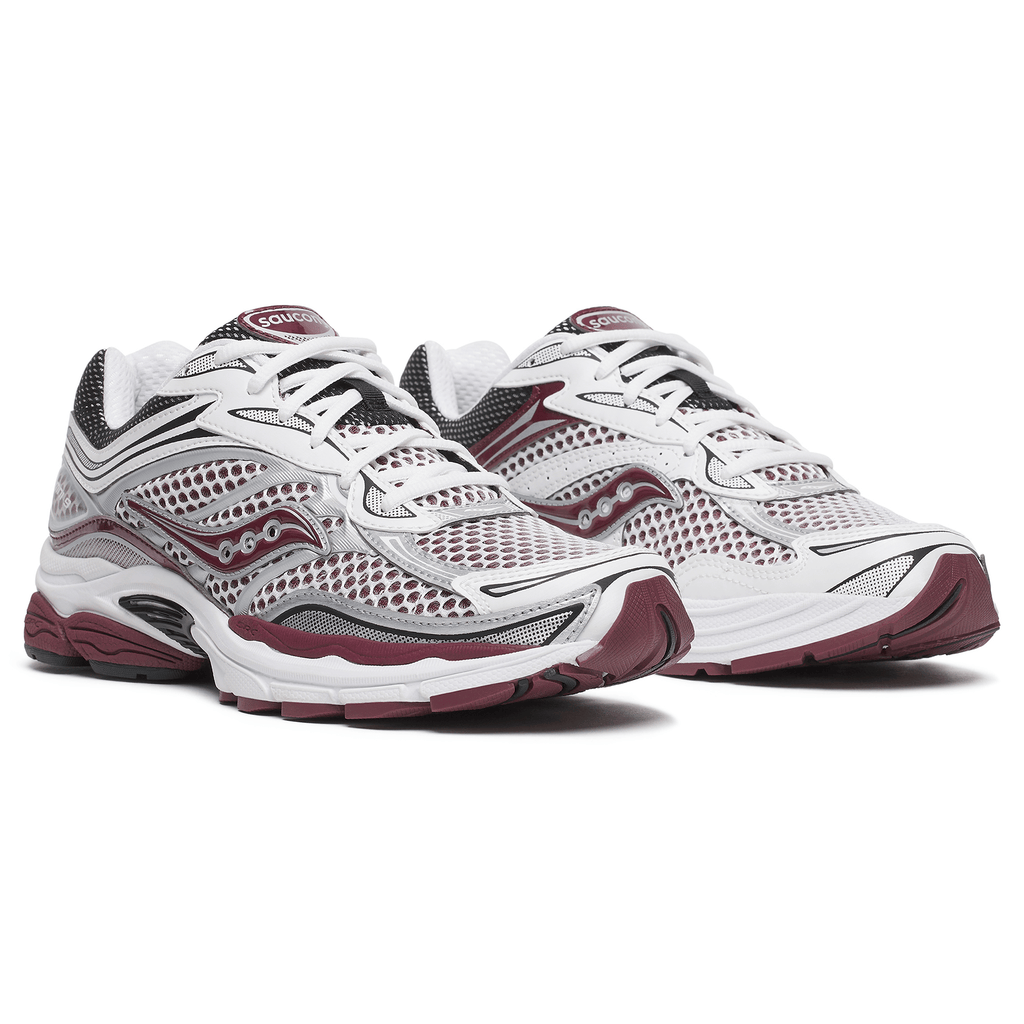 Saucony Progrid Omni 9 OG 'White Maroon' — UK 1 — Back View
