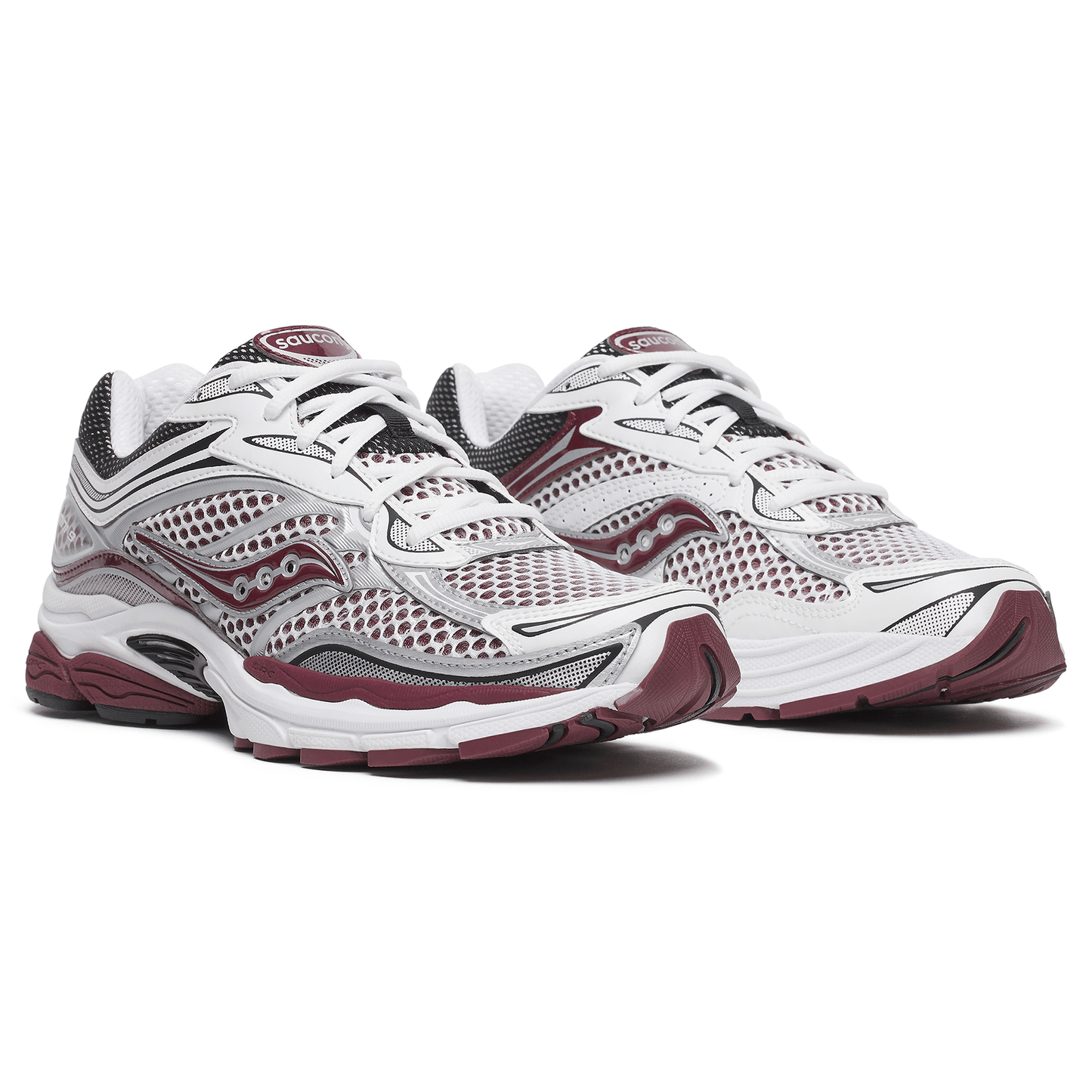 Saucony Progrid Omni 9 OG 'White Maroon' — UK 1 — Back View