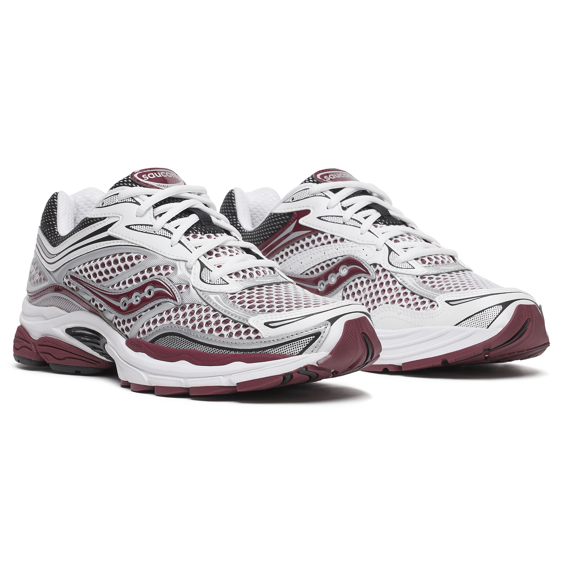 Saucony Progrid Omni 9 OG 'White Maroon' — UK 1 — Back View