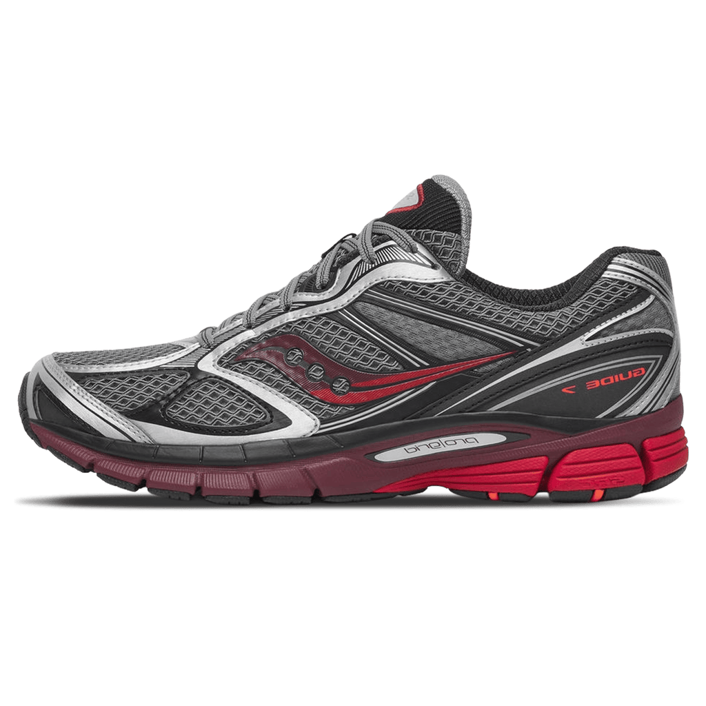 Saucony Progrid Guide 7 'Silver Maroon' — UK 1 — Front View