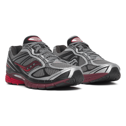 Saucony Progrid Guide 7 'Silver Maroon' — UK 1 — Back View