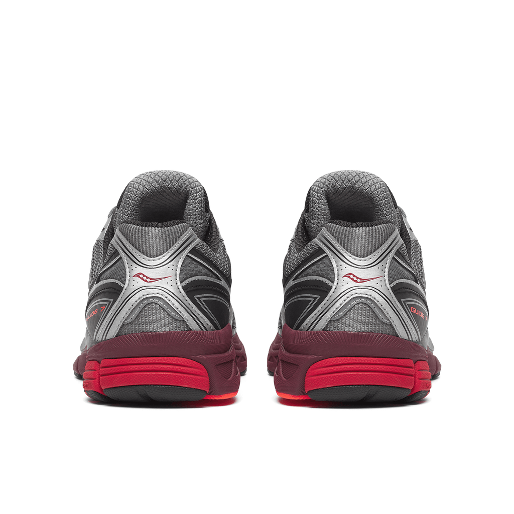 Saucony Progrid Guide 7 'Silver Maroon' — UK 1 — Detail View