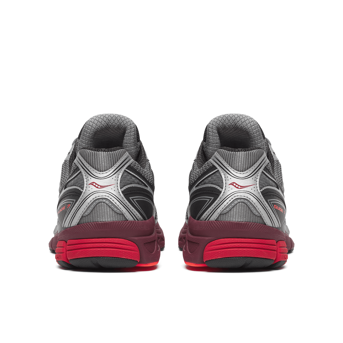 Saucony Progrid Guide 7 'Silver Maroon' — UK 1 — Detail View