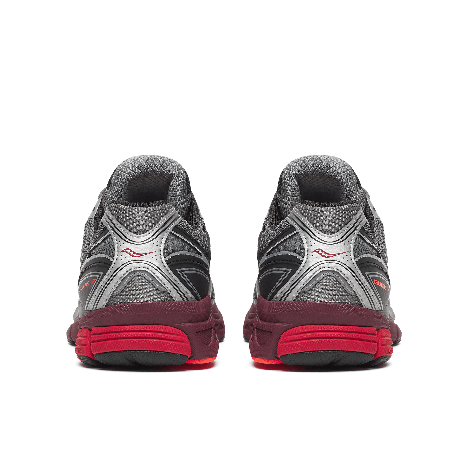 Saucony Progrid Guide 7 'Silver Maroon' — UK 1 — Detail View