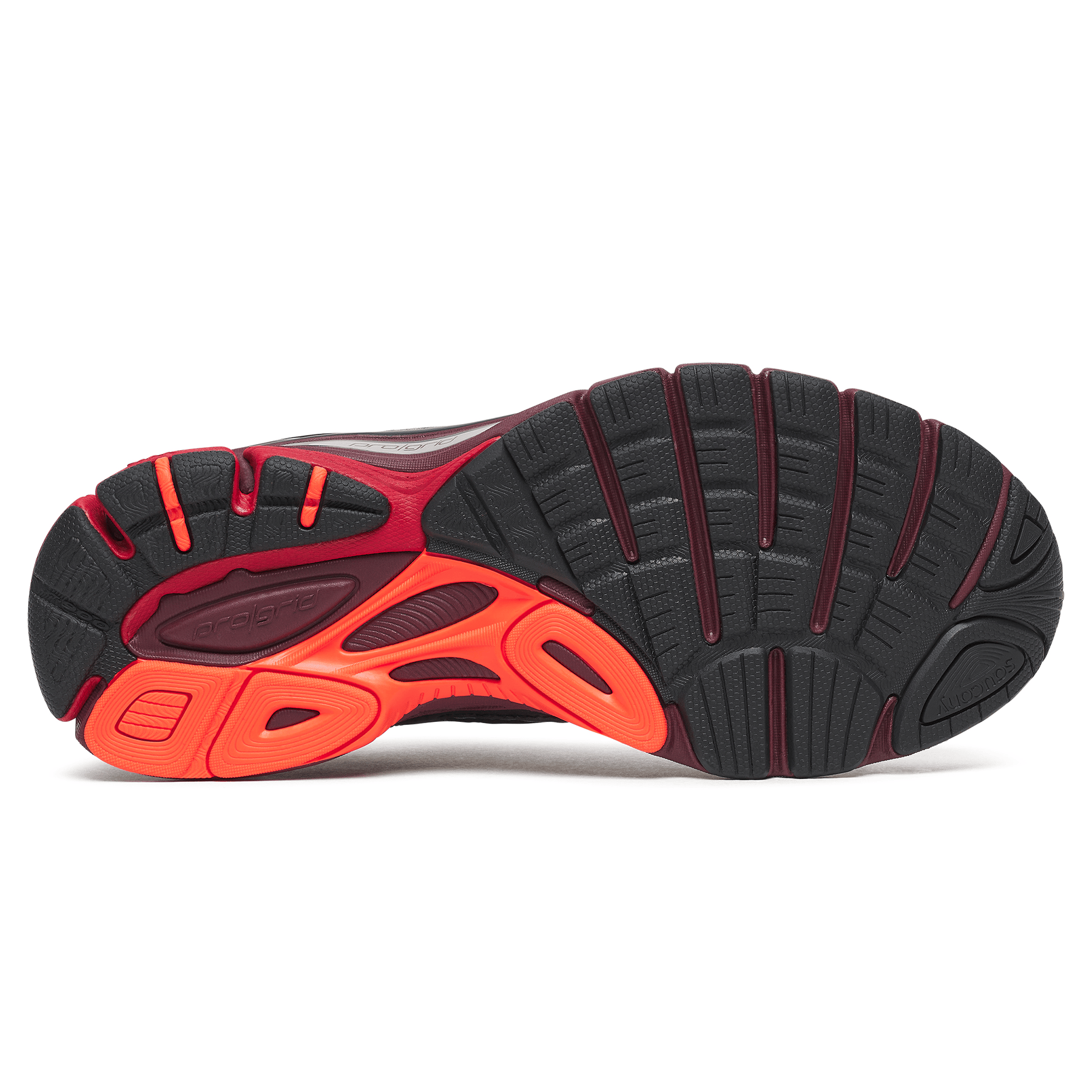 Saucony Progrid Guide 7 'Silver Maroon' — UK 1 — Lifestyle View