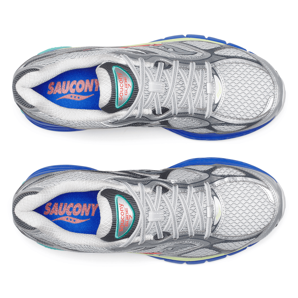 Saucony Progrid Guide 7 'Silver Multi' — UK 1 — Top View