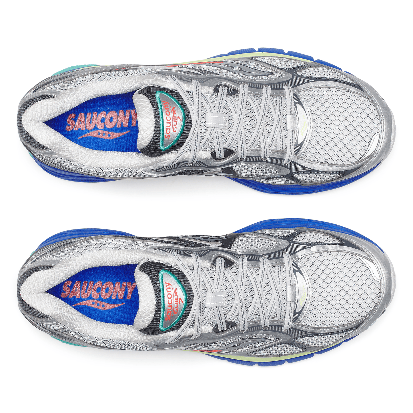 Saucony Progrid Guide 7 'Silver Multi' — UK 1 — Top View