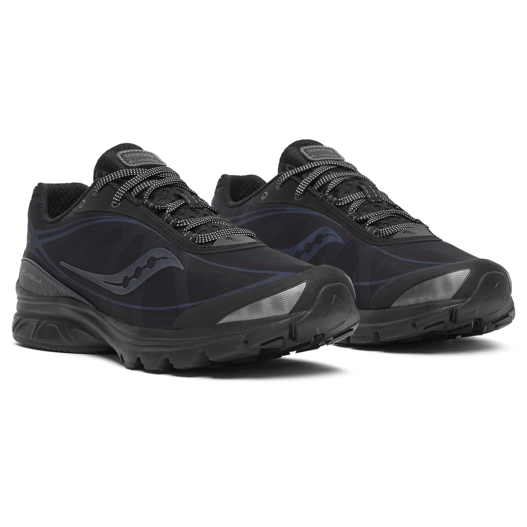 Saucony Kinvara 1 'Black Ebony' — UK 1 — Back View