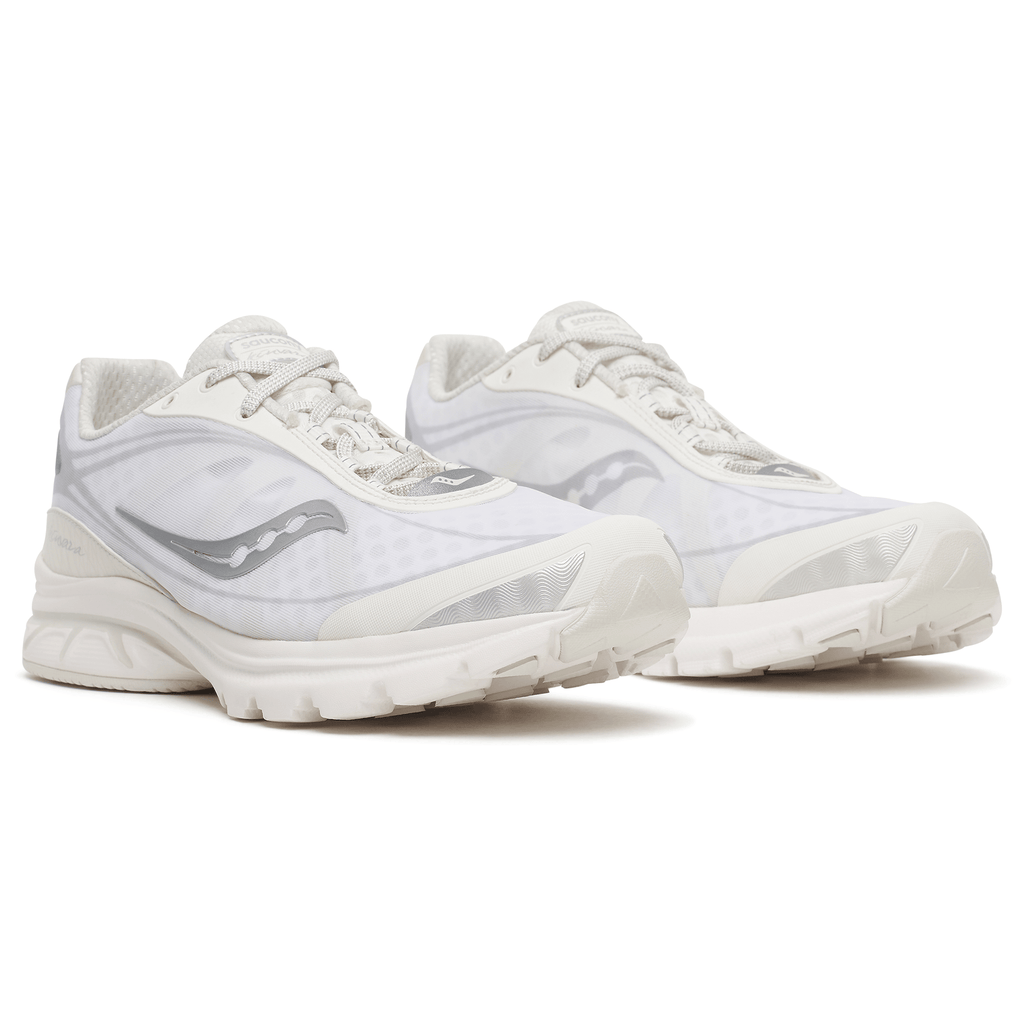 Saucony Kinvara 1 'Ivory Silver' — UK 1 — Back View