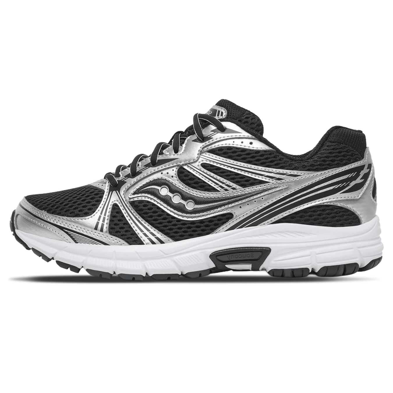 Saucony Grid Legacy 'Silver Black' — UK 1 — Front View