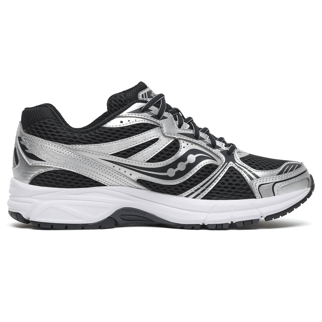 Saucony Grid Legacy 'Silver Black' — UK 1 — Side View