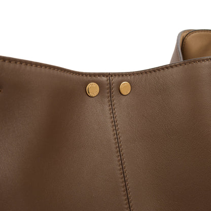 Fendi Tote Peekaboo - Large in Brown, Leather — Detail View