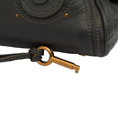 Chloe Top Handle Paddington - Small in Grey, Calfskin Leather — Lifestyle View