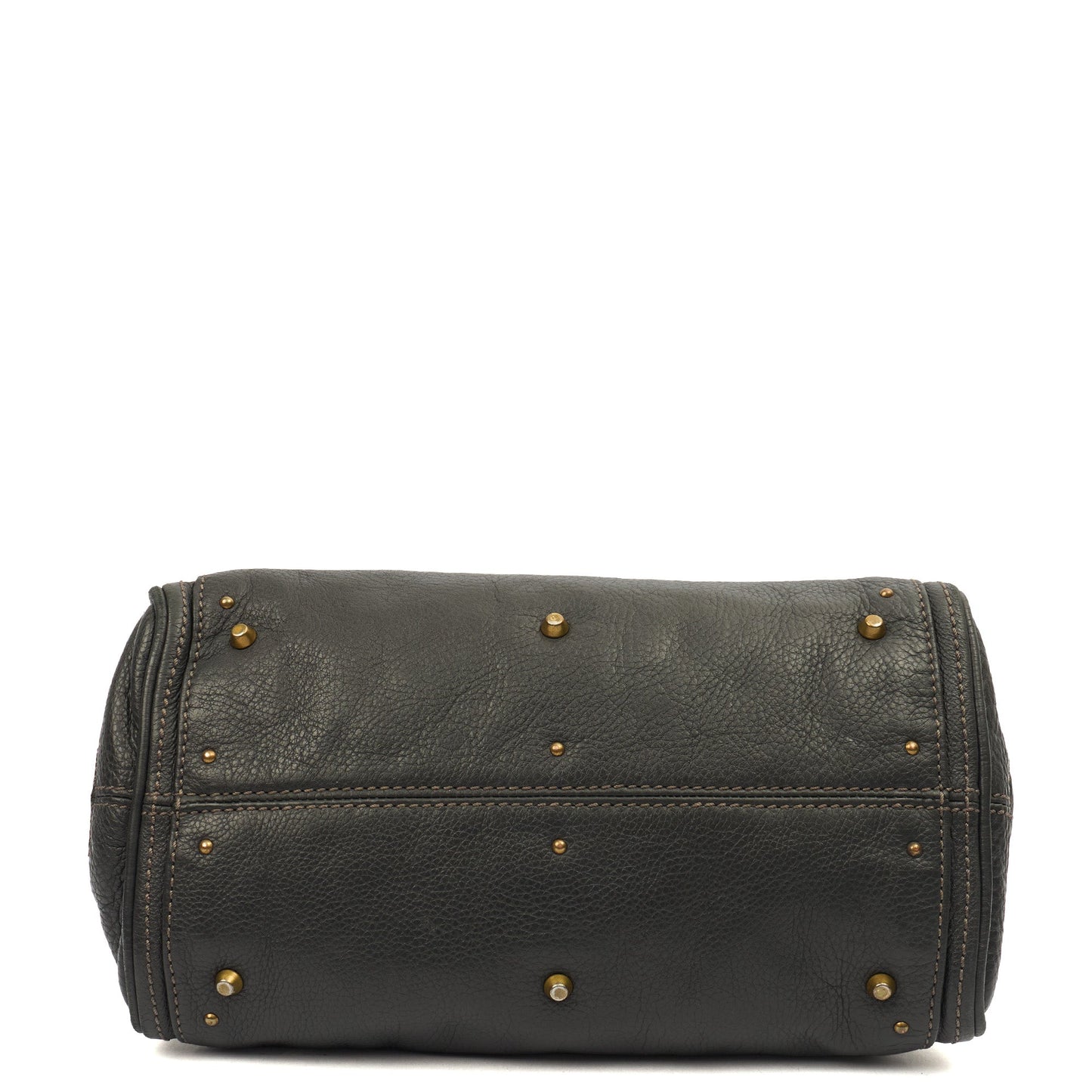 Chloe Top Handle Paddington - Small in Grey, Calfskin Leather — Detail View
