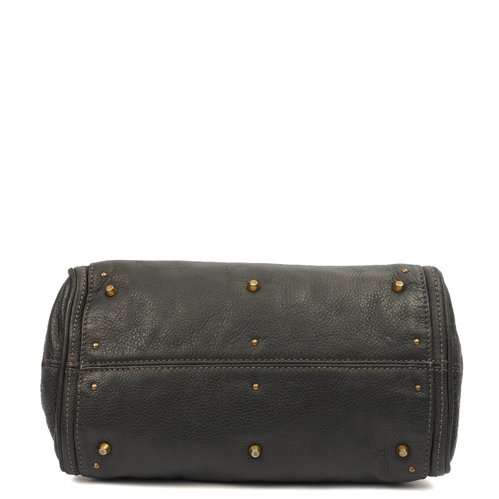 Chloe Top Handle Paddington - Small in Grey, Calfskin Leather — Detail View