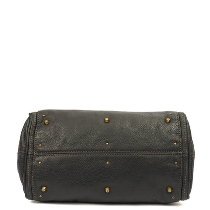 Chloe Top Handle Paddington - Small in Grey, Calfskin Leather — Detail View