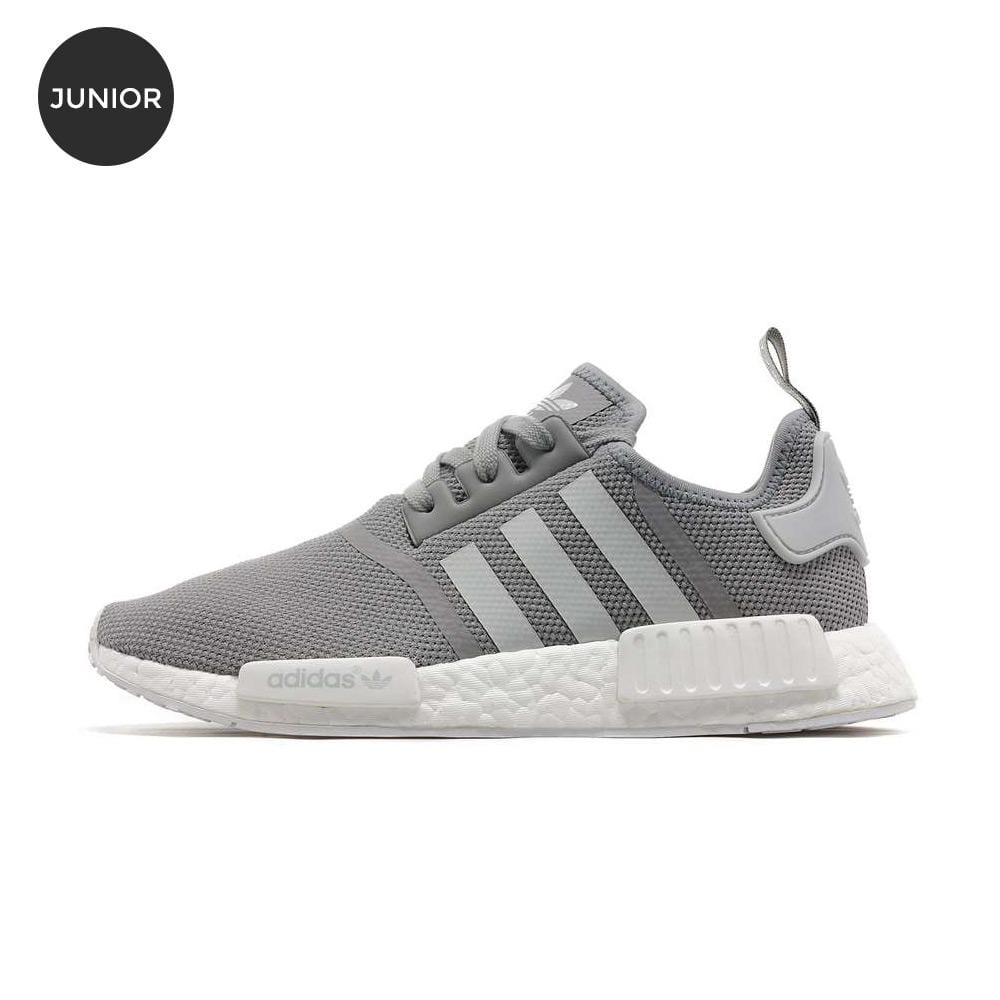 Adidas NMD_R1 GS Solid Grey — UK 3 | EU 35.5 | US 3.5 — Front View