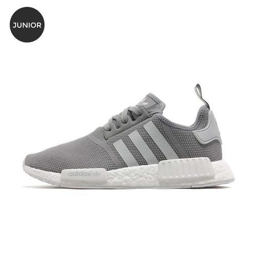 Adidas NMD_R1 GS Solid Grey — UK 3 | EU 35.5 | US 3.5 — Front View