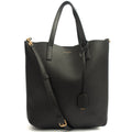 Saint Laurent Tote Shopping Toy in Black, Calfskin Leather — Front View