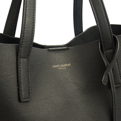 Saint Laurent Tote Shopping Toy in Black, Calfskin Leather — Alternate View 12