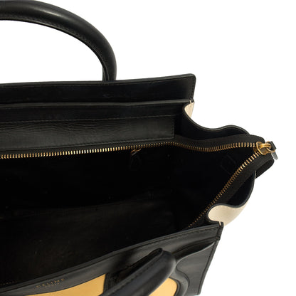 Celine Tote Luggage - Medium in Tricolour , Box Calfskin — Lifestyle View