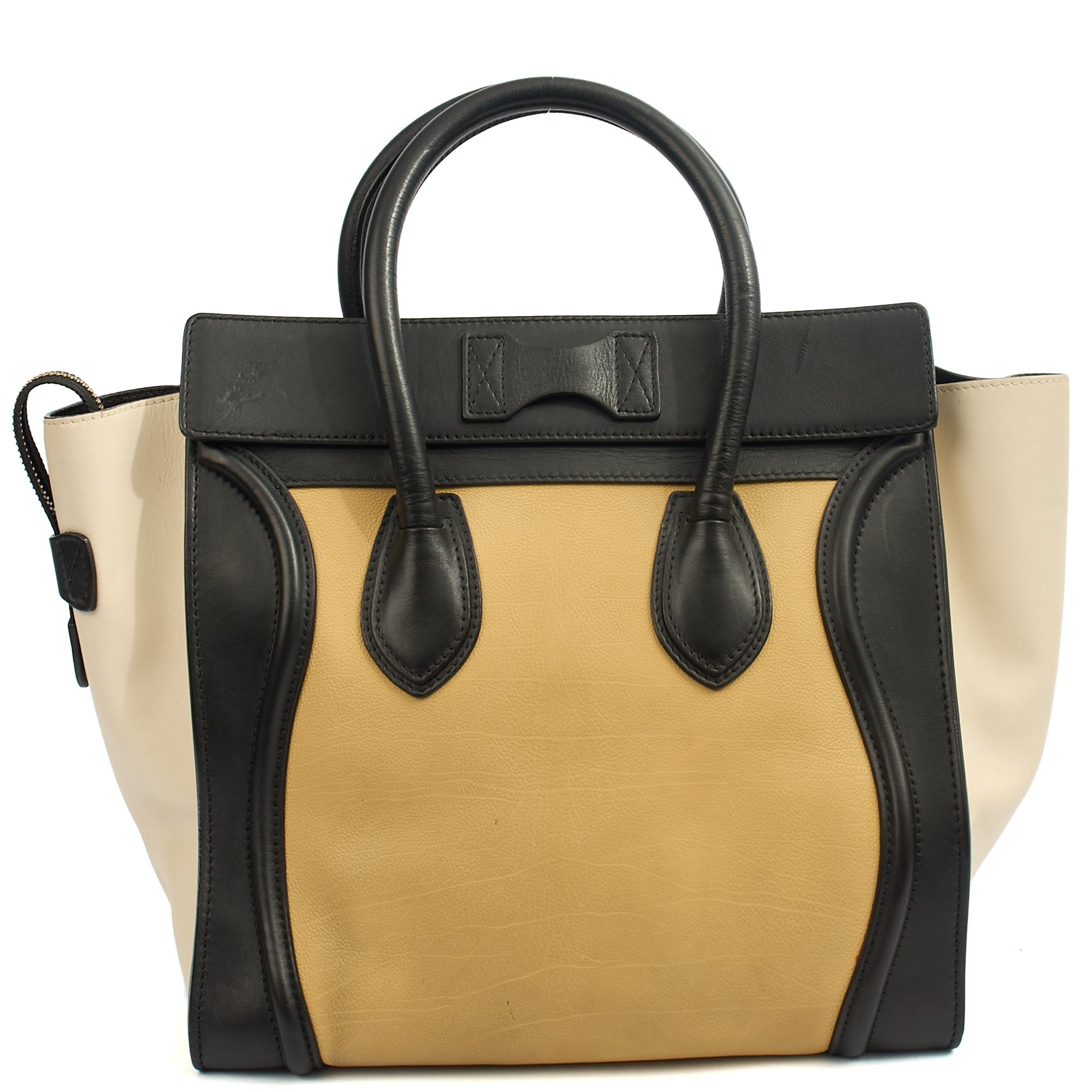 Celine Tote Luggage - Medium in Tricolour , Box Calfskin — Top View