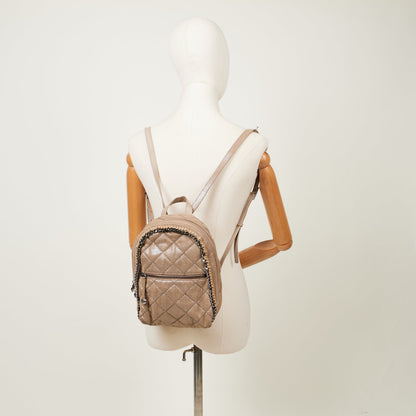 Stella McCartney Backpack Falabella Go Backpack in Metallic, Vegan Leather — Alternate View 8